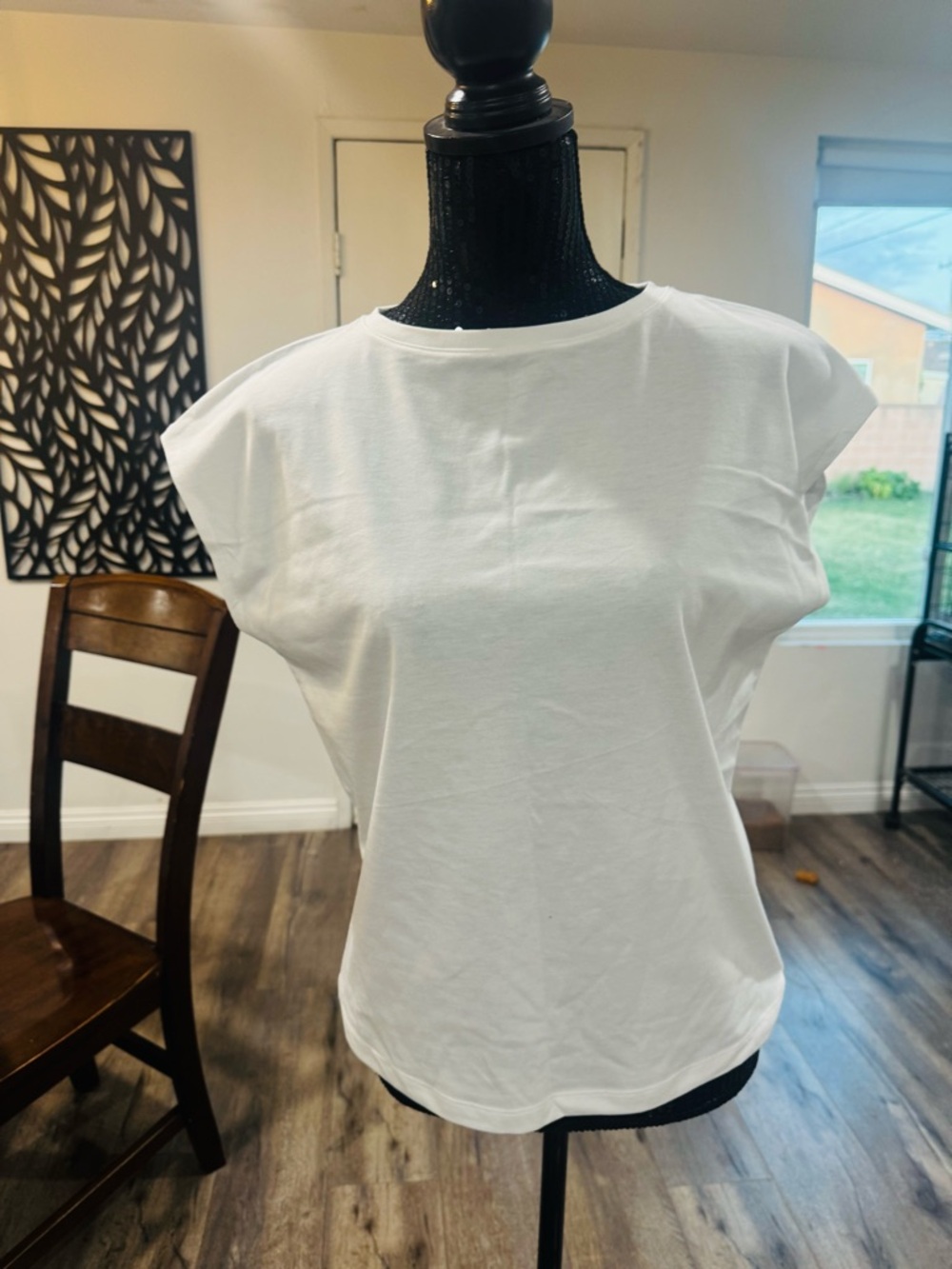 Muji White Short-Sleeve Crewneck Tee
